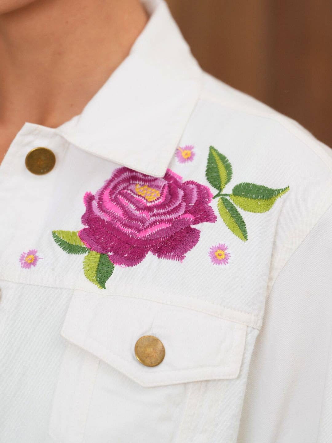 Blooming Grace Denim Jacket