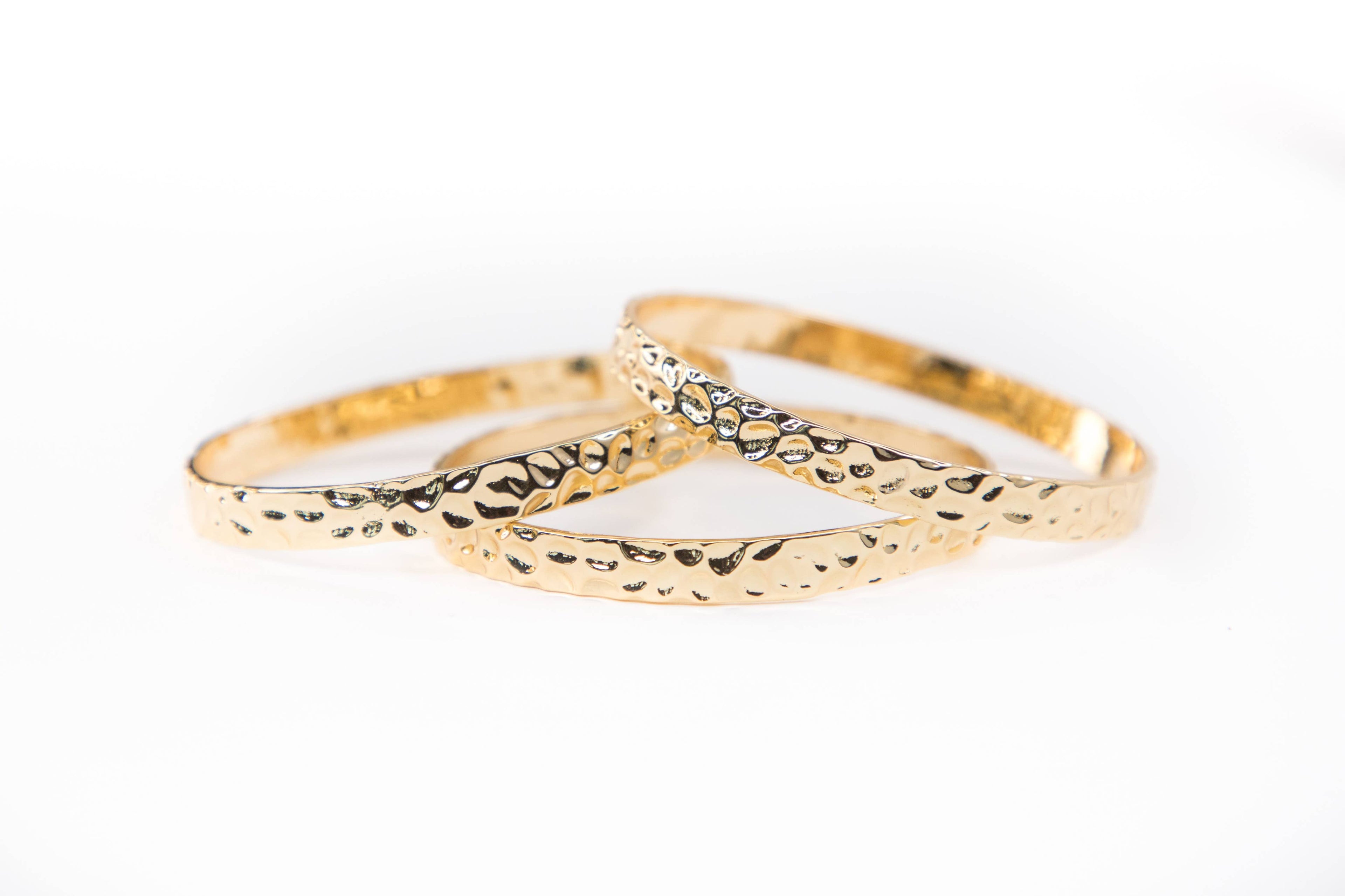 Sunlit Texture Bangles