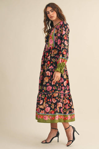 The Midnight Botanical Wander Dress