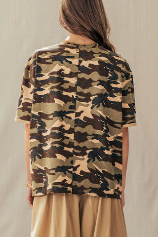 Bloom & Bold Camo Tee