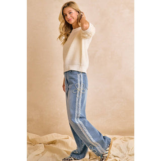 Rosette Romance Sweater Top