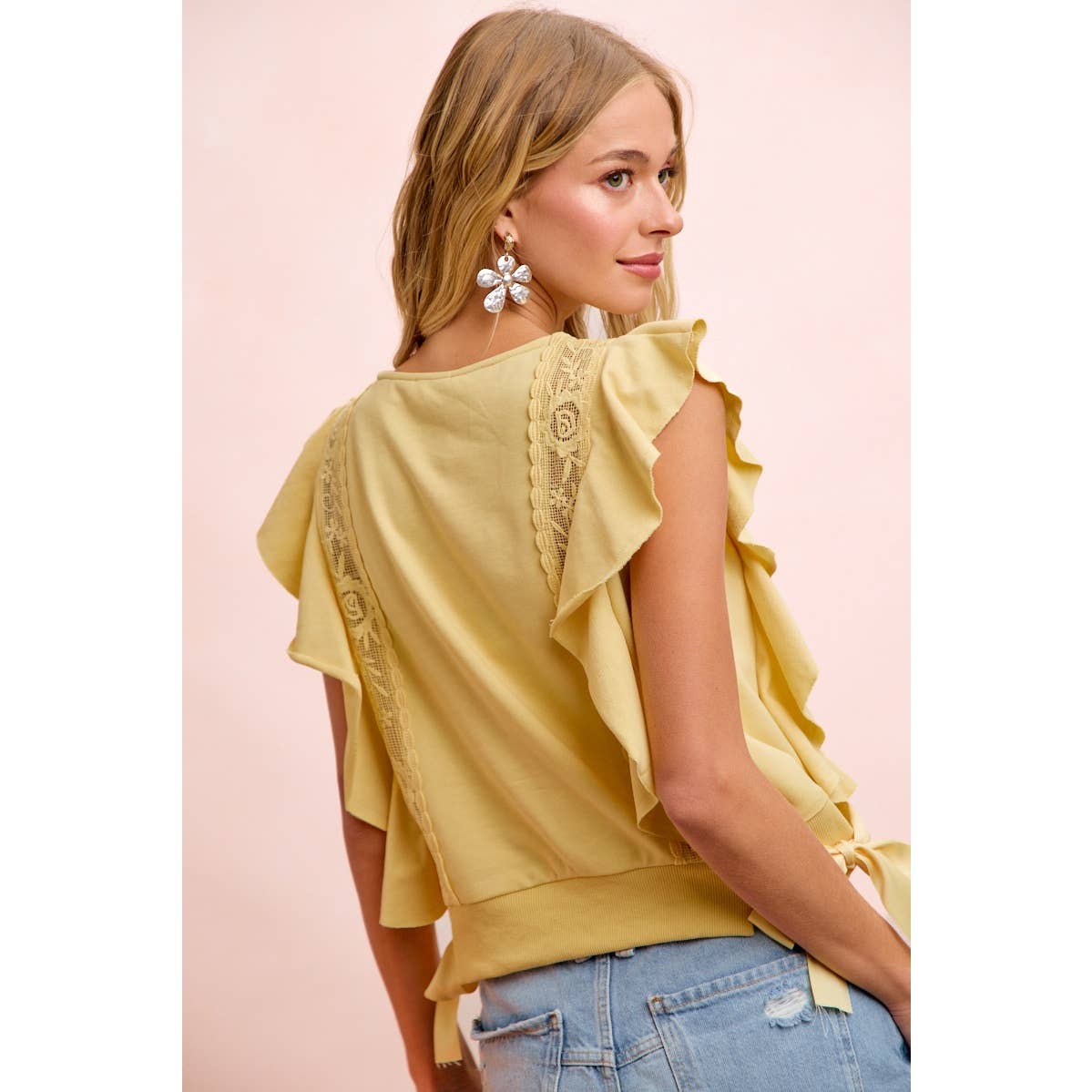 Golden Hour Ruffle Top