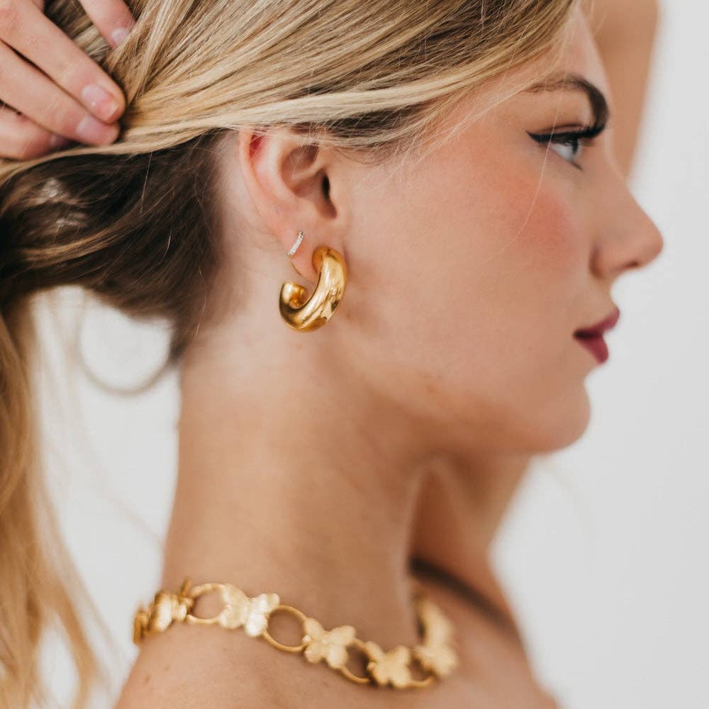 Golden Hour Reversible Hoops