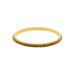 Color Crush Gold Tone Enamel Rhinestone Bangle Bracelet – Multiple Colors