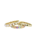 Twinkle & Pearls Bracelet Stack | Pearl & Crystal Bracelet Set/Sinton, TX
