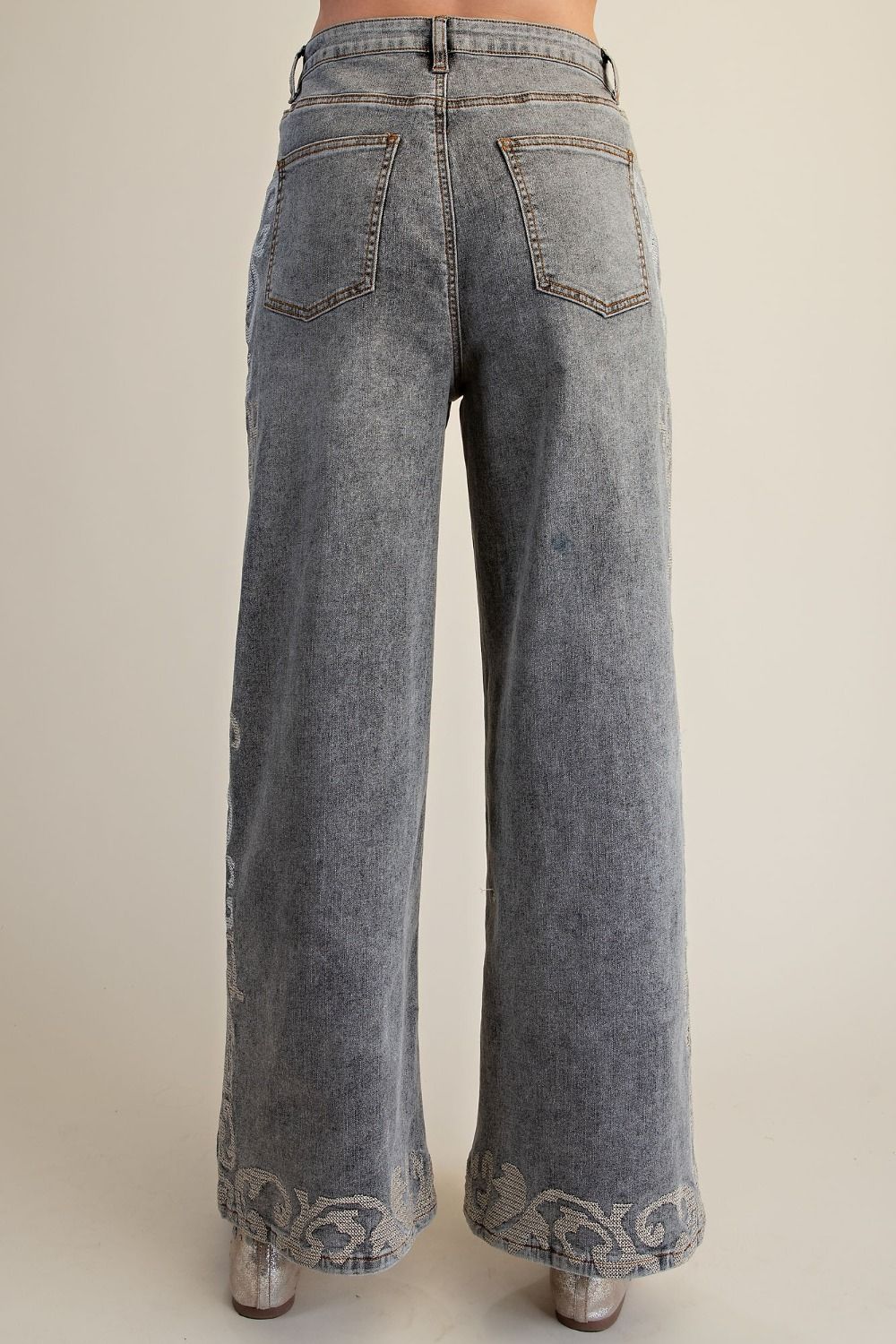 Silver Sage Bloom Jeans
