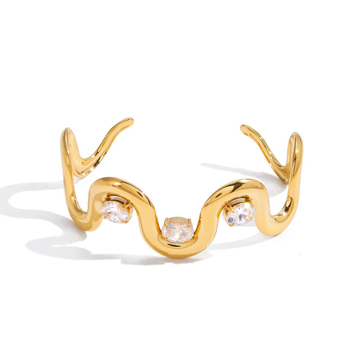 The Golden Ripple Cuff