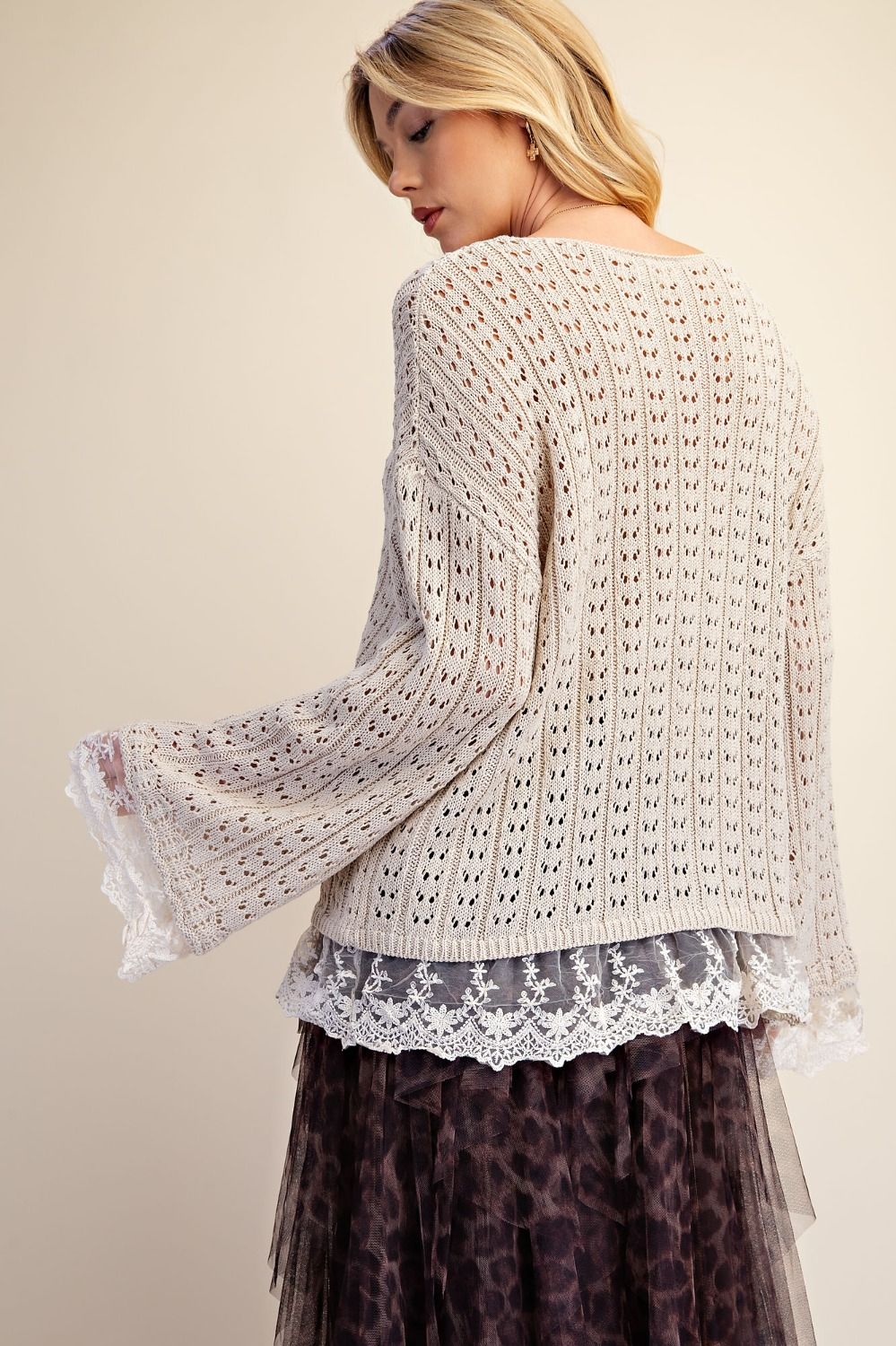 Lace & Latte Dream Sweater