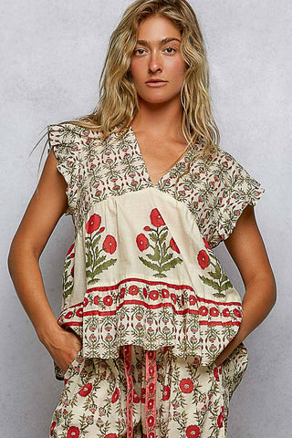 The Poppy Patch Peplum Top
