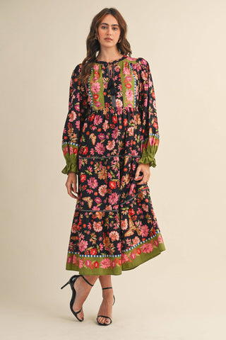 The Midnight Botanical Wander Dress