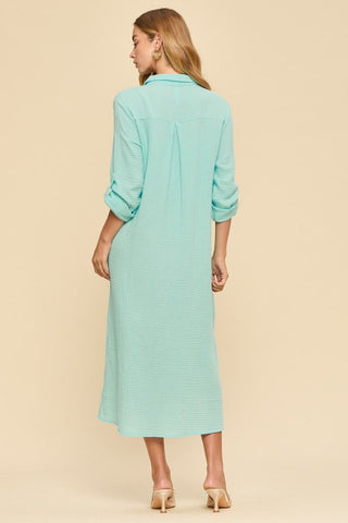 Seafoam Breeze Button-Up