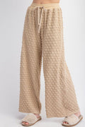 PUFF TEXTURED POLY HACCI PANTS