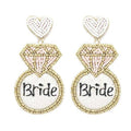Bride Diamond Ring Earrings