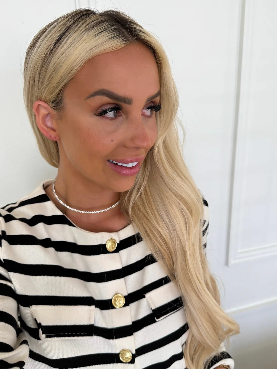 Silver tennis chocker