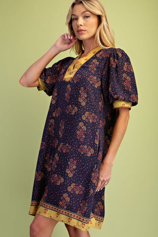 Golden Hour Paisley Dress