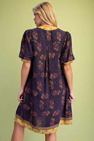 Golden Hour Paisley Dress