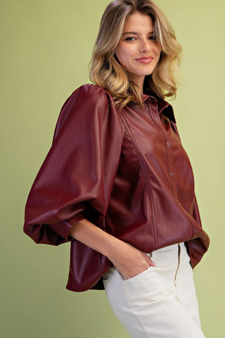 Merlot Moonlight Blouse