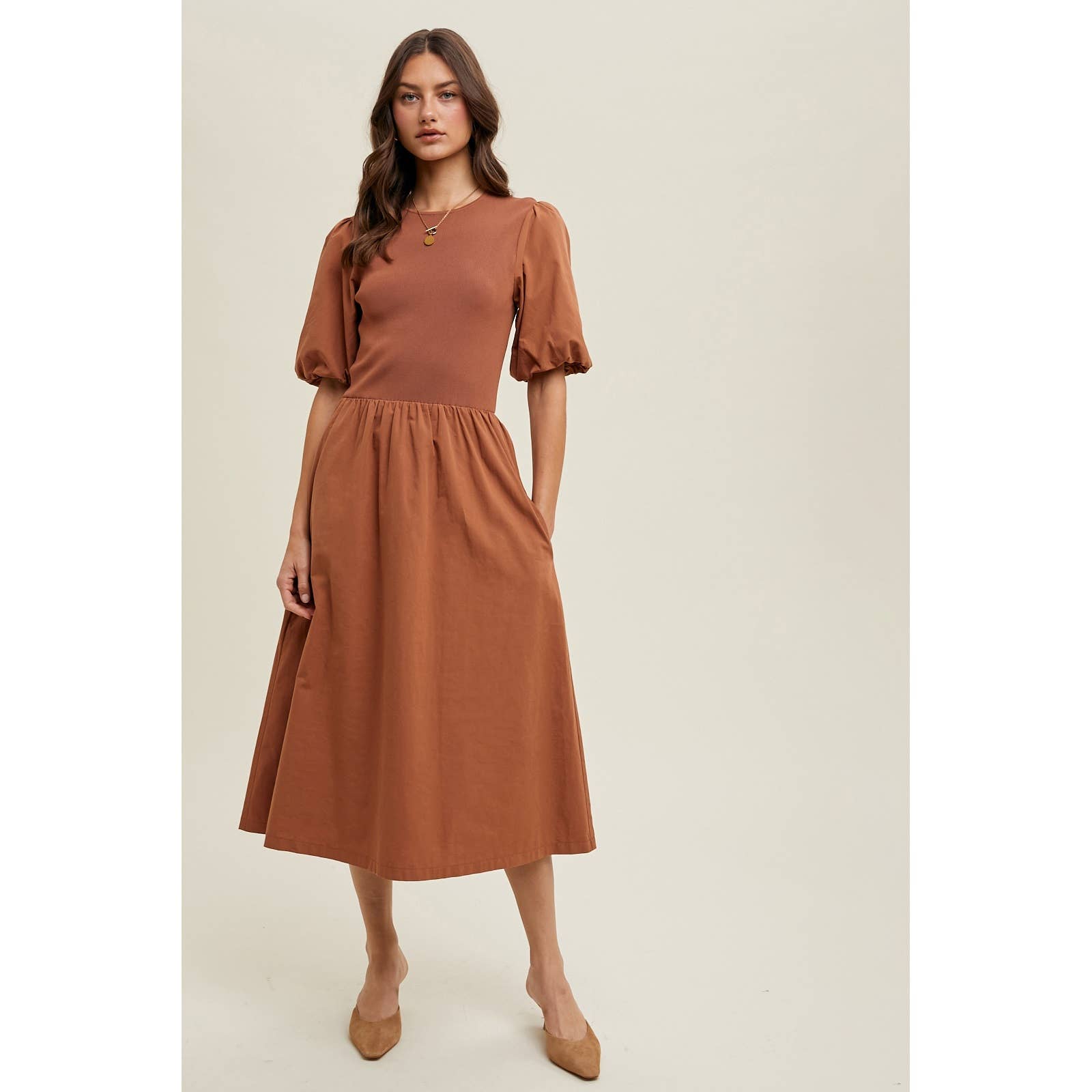 Twofer Midi Dress